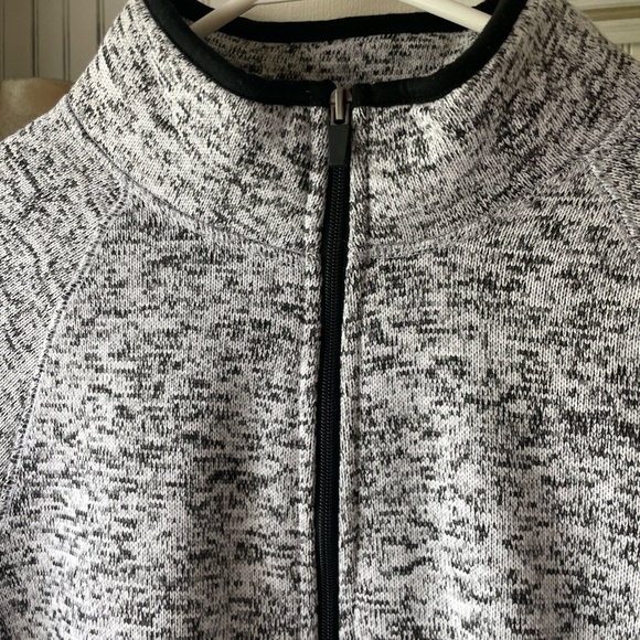 WOMENS PLUS SIZE EXERTEK BLACK/GREY SWEATER JACKET SIZE 2X - Picture 3 of 9